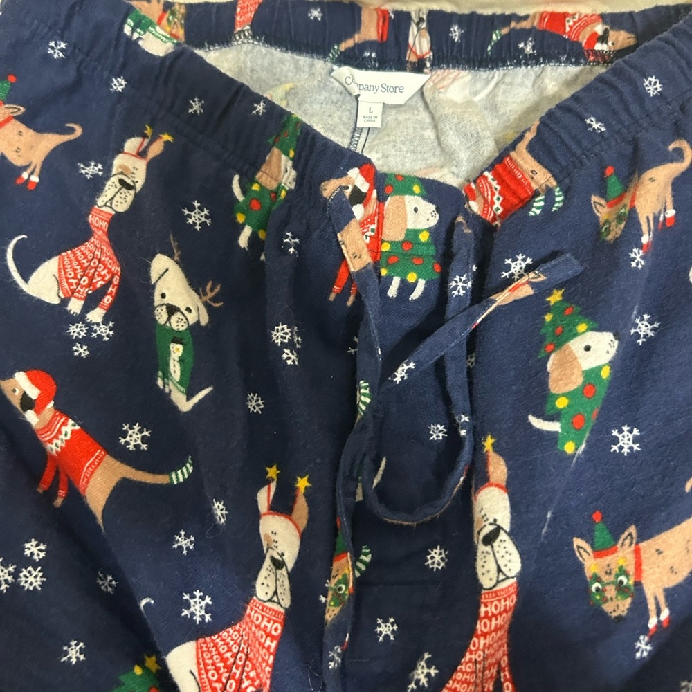 The Company Store Men's XMAS Pajamas Set Size L Flannel - Picture 10 of 10